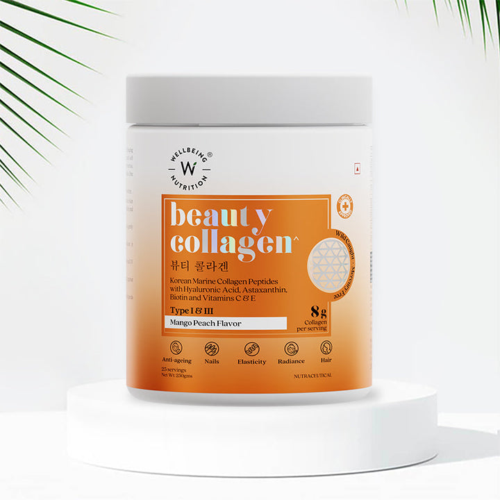 Beauty Korean Marine Collagen Peptides- Mango Peach Flavor