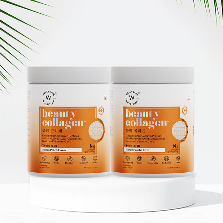 Beauty Korean Marine Collagen Peptides- Mango Peach Flavor