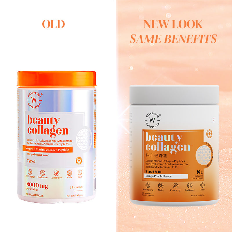Beauty Korean Marine Collagen Peptides- Mango Peach Flavor