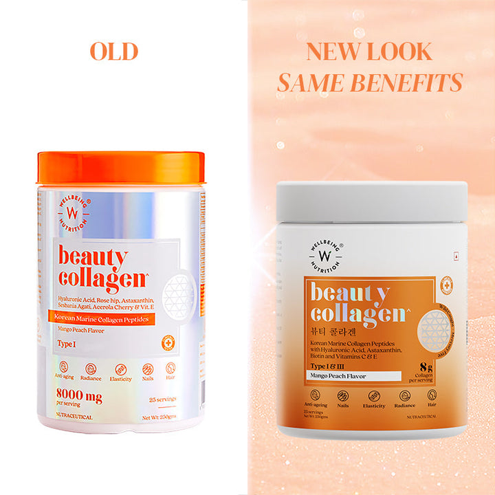 Beauty Korean Marine Collagen Peptides- Mango Peach Flavor