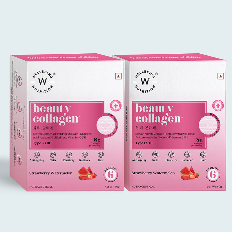 Beauty Collagen Strawberry Watermelon Flavor Sachets